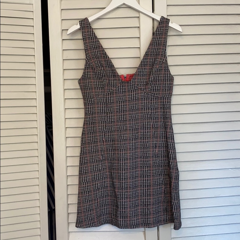 Topshop Herringbone Jumper Dress Size 8 Mod